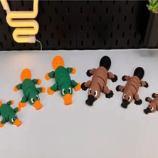 Brand House Platypus V2 Anahtarlık 3D Flexi Çok Renkli Sevimli Çanta Süsü Bag Charm Hediyelik
