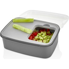 Mi-Ça Home Vip Ahmet Masal Saklama Kabı Sığ Gri 4500 ml Rendeli