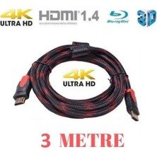 Daisy Home HDMI Kablosu Altın Uçlu 1.4b 3D 3 Metre Tv Bağlama 4240