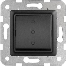 Daisy Home Life Gece Siyahı Tek Düğmeli Jaluzi Mekanizma ve Kapak