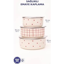 Daisy Home Cupid Vakum Kapaklı Yiyecek Saklama Kabı Seti (Ocaklarda Kullanılabilir)