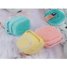 Daisy Home Çok Amaçlı Yumuşak Silikon Duş Lifi - Sabun Jel Şampuan Hazneli