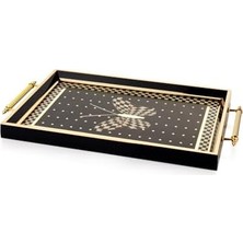 Mi-Ça Home Schäfer Kunst Tepsi 1 PARÇA-GOLD/SIYAH08