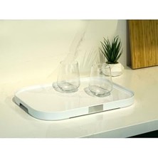 Daisy Home Mutfak Servis Tepsisi-Beyaz M-E71-01
