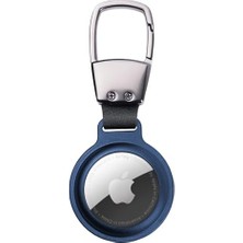 Daisy Home Buff Tagsafe Hooksteel Taşınabilir Anahtarlık Darbeye Dayanıklı Metal Askılı Airtag Kılıf (Mavi)