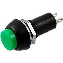 Voltaj PBS-11B 12MM Yaylı Push Buton - Yeşil