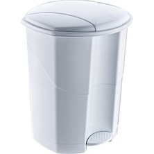 Daisy Home 18 Lt Pedallı Çöp Kovası (10191) Metalik Gri