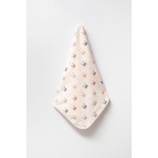 Daisy Home %100 Pamuk Baskılı, Çift Katlı Bebek Battaniyesi (Tavşan)