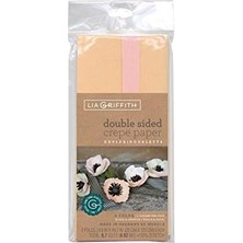 Daisy Home Lia Griffith Çift Taraflı Kağıt Kıvrımları Rulo, 6.7 Kare Ayak, Allık ve Şifon, Petal ve Şeftali