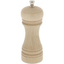 Daisy Home 345 Tuz Değirmeni Kayın, Doğal/beyaz, Değirmen Paslanmaz Çelik, 14 cm