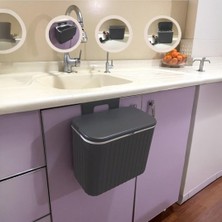 Daisy Home Çöp Kovası Tırtıklı 8 Lt Antrasit