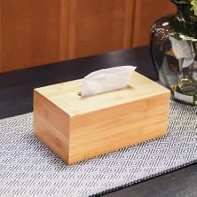 Daisy Home Çok Amaçlı Bambu Peçetelik ve Düzenleme Kutusu 25X14X7,5 cm