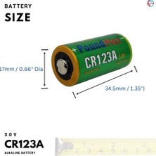 Daisy Home CR123A 3 V DL123A / EL123A / CR123A / CR17345 CR123 Lityum-Iyon Fotoğraf Pili