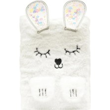 Daisy Home A5 Peluş Kapaklı Defter 80 Yp Tavşan Figürlü