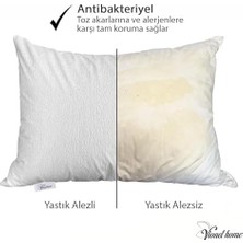 Daisy Home Vionel 2 Li Paket Pamuklu, Sıvı Geçirmez Yastık Koruyucu Alez, Havlu Yüzey Yastık Alezi
