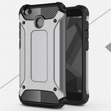 Daisy Home 4x ile Uyumlu Kılıf Crash Zırh Tipi Koruyucu Çift Katmanlı Silikon Kapak,gri