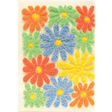 Daisy Home A5 Çiçek Nakışlı Defter Krem 80 Yp Büyük Çiçek