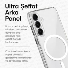 Daisy Home Galaxy S25 Için Origin Serisi ile Uyumlu Yükseltilmiş Lens Çerçeveli ve Metal Tuş Takımlı Ultra Güçlü Darbeye Dayanıklı Yumuşak Silikon Kılıf (Galaxy S25)