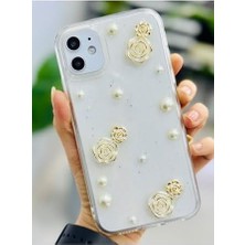 Daisy Home 11 ile Uyumlu Inci Gül Tasarımlı Oyuncaklı Esnek Silikon Kılıf