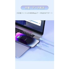 Daisy Home Pudding Hızlı Şarj Özellikli Type-C To Lightning Kablo 20W, 1.2 Metre, Mor