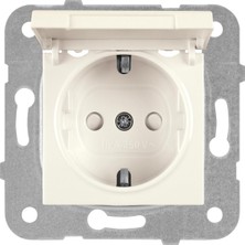 Daisy Home Krem Topraklı Priz Ç.k Kapaklı