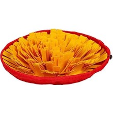 Daisy Home Köpek Yavaş Besleme Matı Mama Bulmaca Matı - Köpek Interaktif Oyuncak (Sarı)