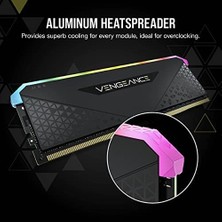 Daisy Home Vengeance Rgb Rs 16 GB (1 x 16 Gb) Ddr4 3.200MHZ C16 Bellek (Dinamik Rgb Aydınlatma, Intel ve Amd 300/400/500 Serisi ile Uyumlu) Siyah