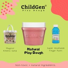 Daisy Home Doğal Oyun Hamuru 3'lü Set Mavi Kırmızı Yeşil 3X125GR - Premium Kavanoz