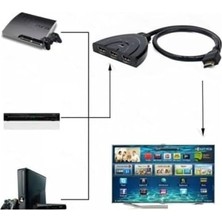 Daisy Home 3 Giriş 1 Çıkış Full Hd-Hdtv HDMI Switcher Toplayıcı Kablo, Hdmı Çoklayıcı Değildir, Toplayıcıdır