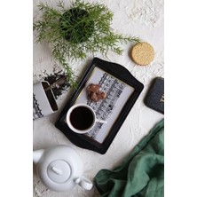 Daisy Home EVLE-EE170-T9 City Desenli Dikdörtgen Tepsi 16X25 cm (City)