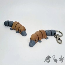 Brand House Platypus Anahtarlık 3D Flexi Çok Renkli Sevimli Çanta Süsü Bag Charm Hediyelik
