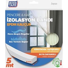 Daisy Home Epdm Kauçuk Pencere Kapi Izolasyon Bandi, 5mm x 15MM x 5mt Boyut, Beyaz