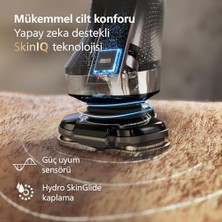 Daisy Home I9000 Skinıq Islak ve Kuru Tıraş Makinesi, 360° Hassas Başlıklar, Yapay Zeka Destekli, Temizleme Ünitesi ve Seyahat Çantası Hediyeli, X9002/30