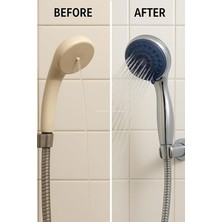 Daisy Home Spiralli Duş Başlığı Seti, 4 Fonksiyonlu Krom Duş Başlığı, 150 cm Duş Hortumu, Mafsallı Başlık, Vida ve Dübel Dahil, Su Tasarruflu, Duvara Monte Banyo Takımı