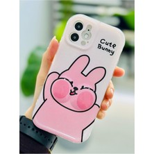 Daisy Home 12 ve 12 Pro ile Uyumlu Yanak Tavşan Tasarım Oyuncaklı Esnek Silikon Kılıf