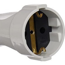 Daisy Home Aksesuar Toprakli Dişi Fiş Beyaz