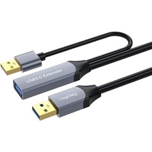 Daisy Home USB 3.0 Uzatma Kablosu Sinyal Güçlendirici Extender Destekli Usb-A Uzatıcı Kablo 20 Metre