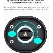Daisy Home Pilli LED Işıklı Tuz ve Karabiber Öğütücü Ikili Set