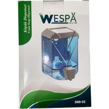 Daisy Home Şeffaf Köpük Sabunluk, Duvara Monte Edilebilir, Mor ve Beyaz, 500ML