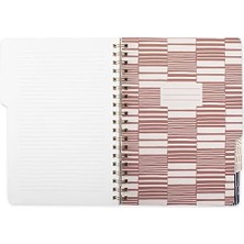 Daisy Home Fringe Studio Büyük Sekmeli Defter, Tribal ", Esnek Ciltsiz Kapak, Kolej Kareli, 5 Konu/kalıp Kesim Bölücü, 180 Çizgili Sayfa (343007), Çok Renkli