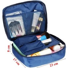 Daisy Home Ecoform Su Geçirmez Organizer Seyahat Kozmetik Makyaj Çantası Lacivert