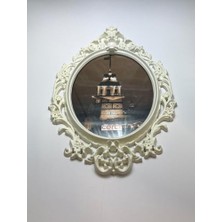 Daisy Home Beyaz Varaklı Dekoratif Duvar Çerçevesi