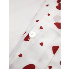 Daisy Home Kırmızı Kalpli Çift Kişilik Nevresim Seti