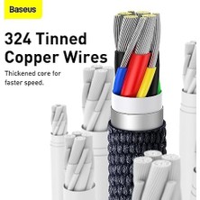 Daisy Home Crystal 100W 120 cm Pd Type-C Şarj Kablosu Siyah