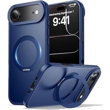 Daisy Home - 17 Air ile Uyumlu Kılıf Halkalı 360 Dönebilen Yüzüklü Standlı Mat Mıknatıslı Kapak