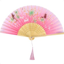 Daisy Home Katlanır Vantilatör, Çiçek Desenli Katlanabilir El Vantilatörü, Vintage Dantel Katlanır Fan, Düğün ve Parti Dansları Için, Ipek Bambu Katlanabilir El Fanı