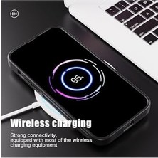 Daisy Home 16 Pro Max Için ile Uyumlu Kılıf Renkli Kamera Lens Koruyucu Stand Olabilen Kablosuz Şarj Destekli Silikon Mat Sararmaya Karşı Dayanıklı Koruyucu Kapak