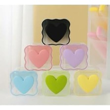 Daisy Home 18W-20W Şarj Adaptörü ile ile Uyumlu Lila Rengarenk Kalpli Şarj Başlığı ve Şarj Kablo Koruyucu Set