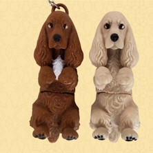 Brand House Cocker V2 Köpek Anahtarlık 3D Flexi Çok Renkli Sevimli Çanta Süsü Bag Charm Hediyelik