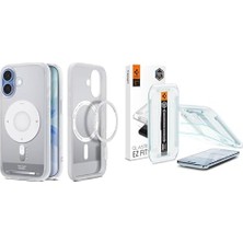 Daisy Home Air Ince Magsafe Kılıf Ultra Hybrid Sararma Karşıtı DURACLEAR™ Hava Kanalı TEKNOLOJISI™ Askeri Sınıf Koruma Magfit Silver Tasarım Kapak Air Cam Ekran Koruyucu